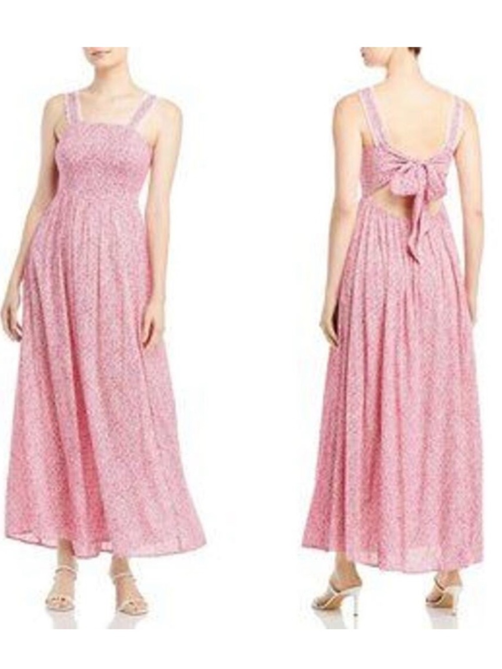 NEW 1. State Pink Floral Midi Dress